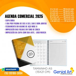 Agenda Personalizada A5 capa dura 2025      