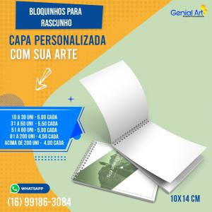 Bloquinho De Anotações Personalizado 9,7x14 cm      