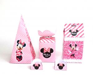Minnie rosa Caixinhas Personalizadas Kit festa      